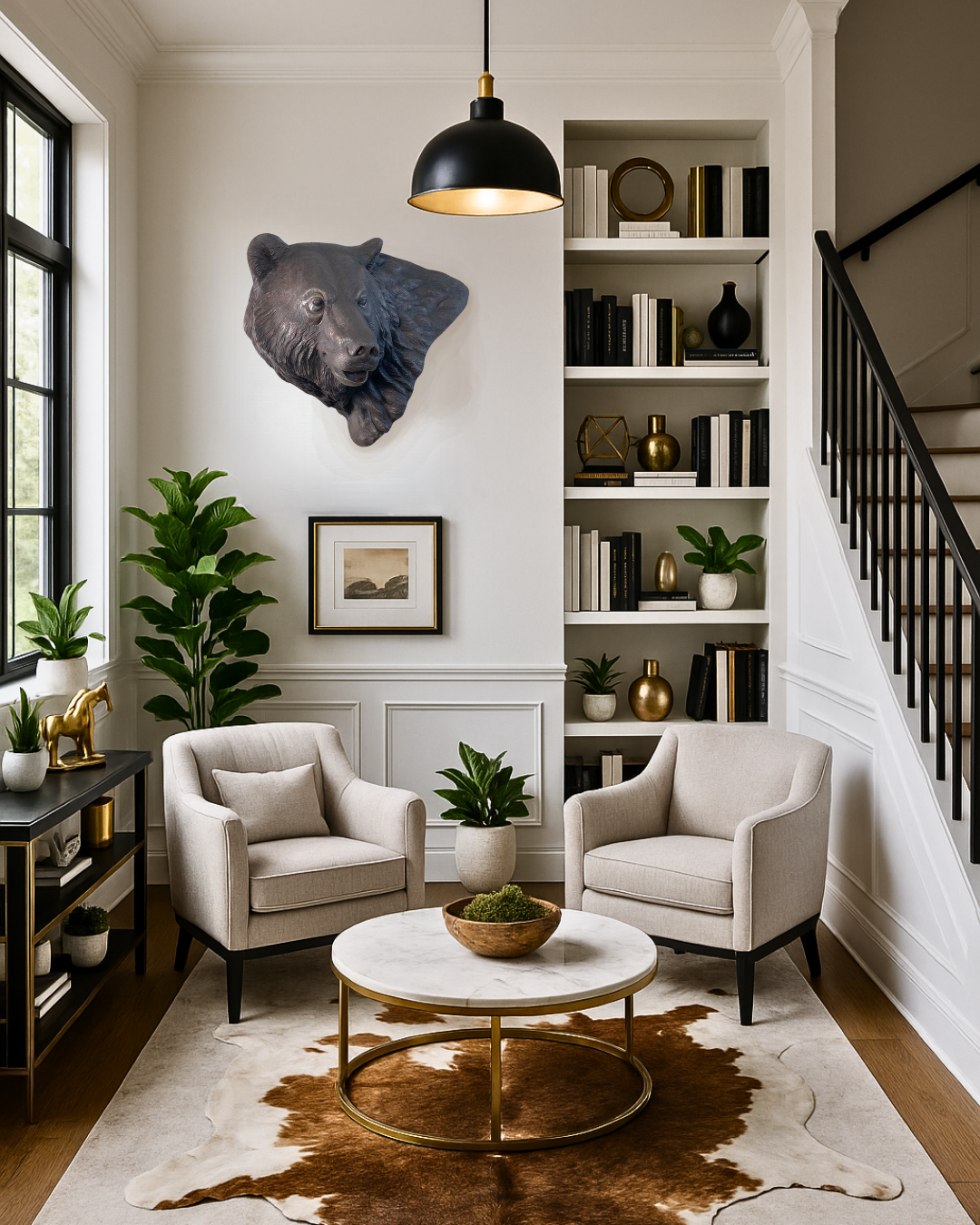 Bronze Bear Wall Mount