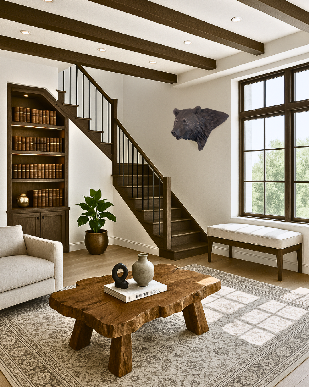 Bronze Bear Wall Mount