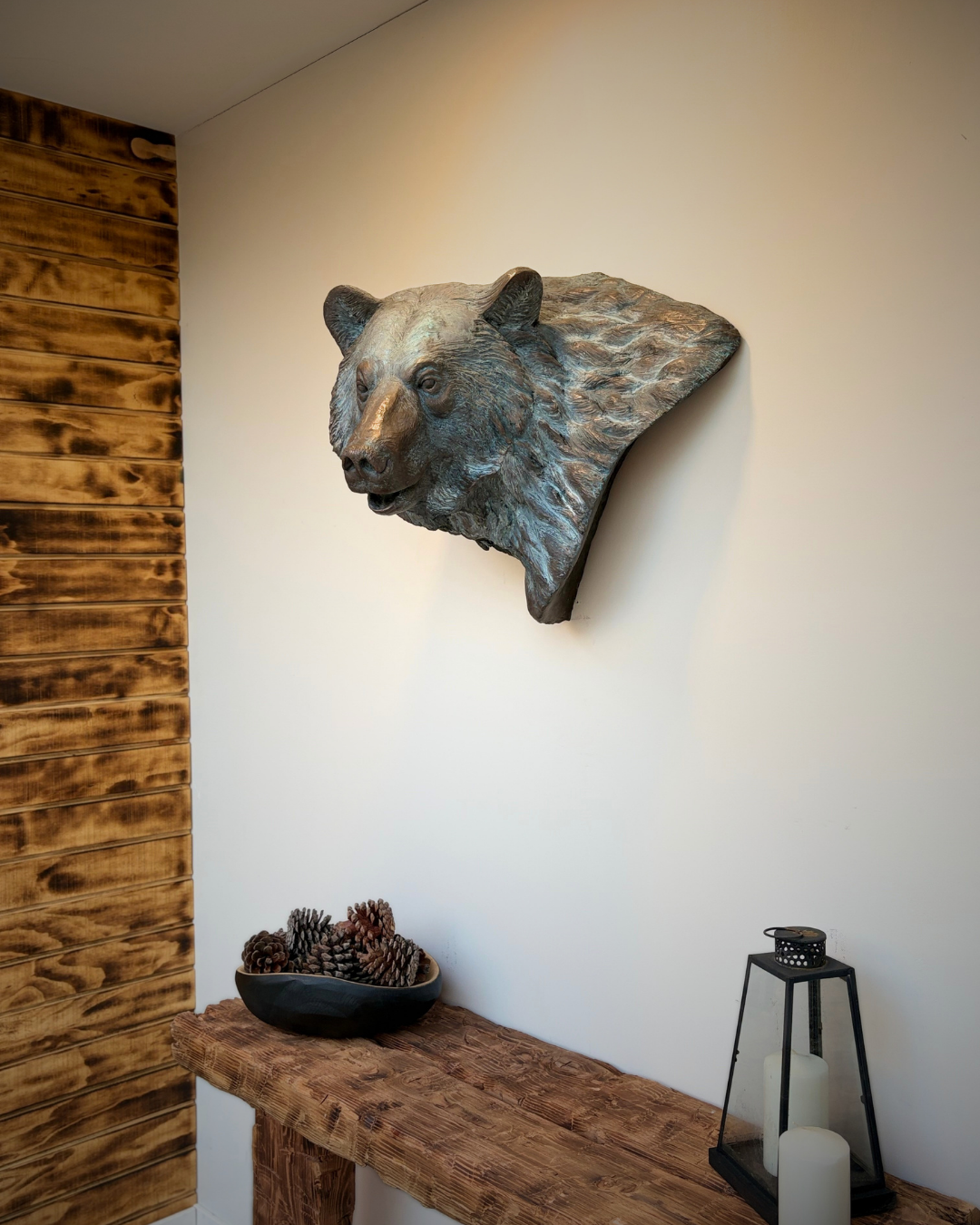 Bronze Bear Wall Mount