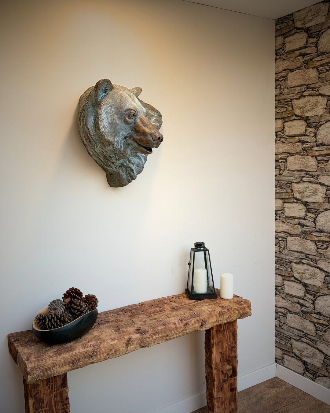 Bronze Bear Wall Mount