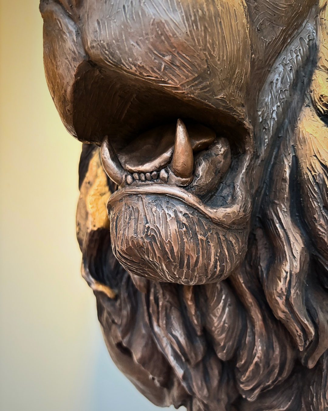Bronze Lion Head Wall Mount
